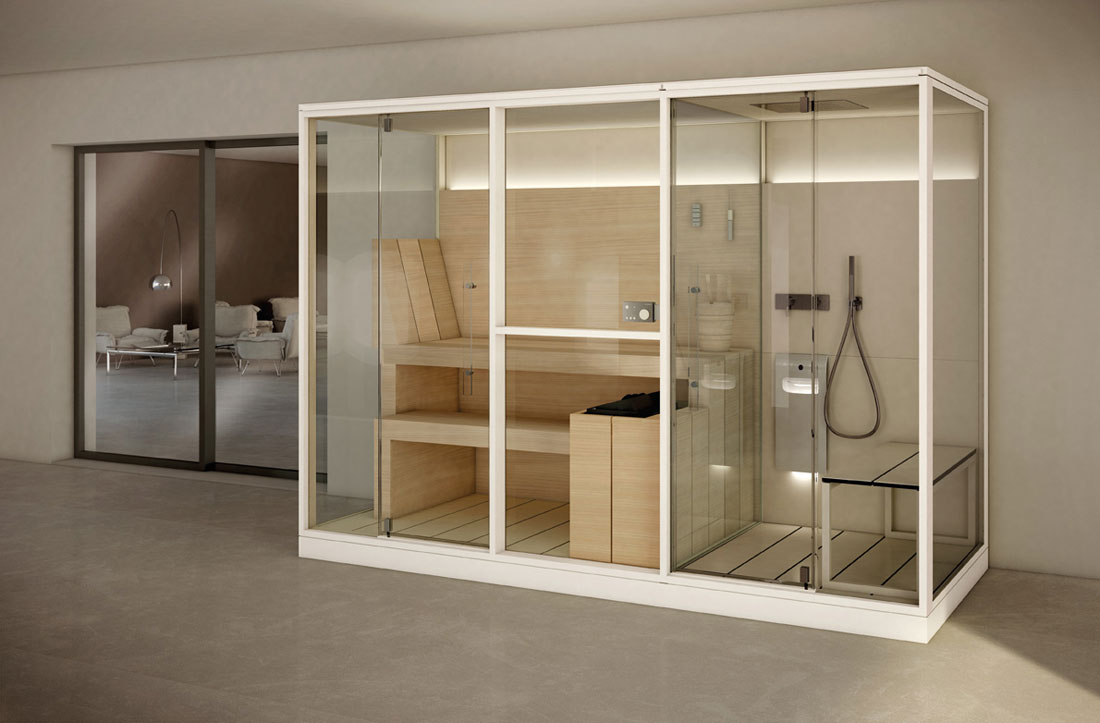 Combiné Sauna / Hammam / Douche Logica Twin Annecy Atelier Nordic