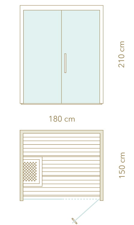 Plan D'étage 180 Cm X 150 Cm Libera Glass
