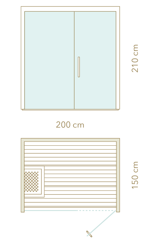 Plan D'étage 200 Cm X 150 Cm Glass Libera