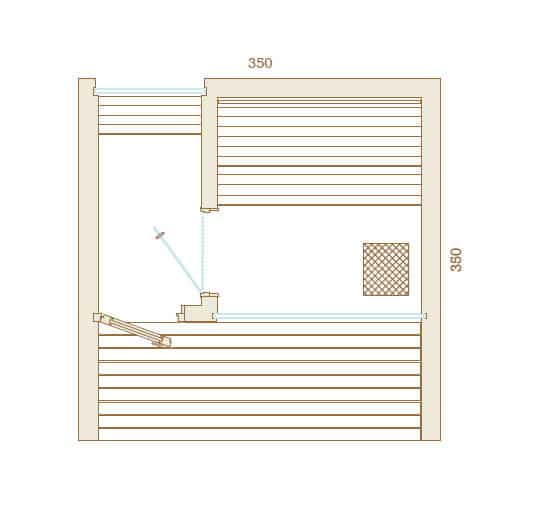 Plan Sauna Luxe Exterieur 350x350