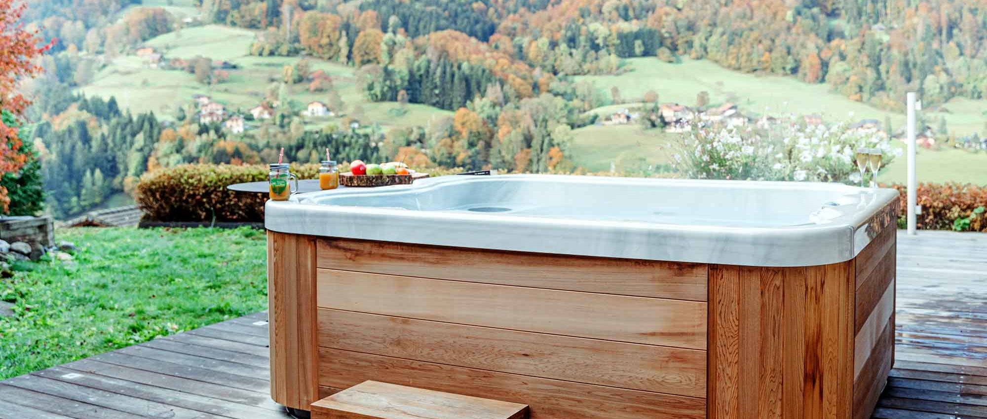 Spa Encastre Jacuzzi Bois Bain Remous