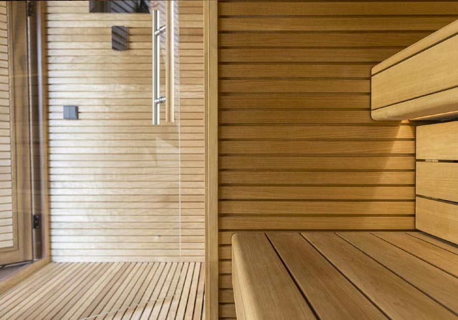 Installation Sauna Luxe Exterieur Bois Savoie