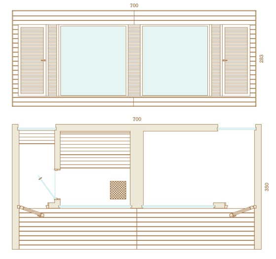 Natura + Lounge Dimensions