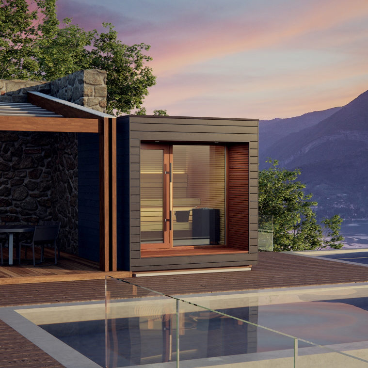 Outdoor Sauna Arti 245x280 In Nature Auroom Web
