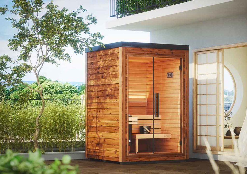 Sauna Minimaliste Bois Exterieur Mira