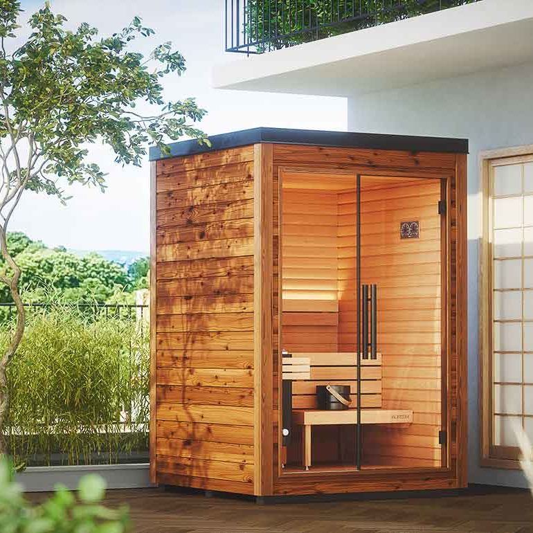 Sauna Minimaliste Bois Exterieur Mira