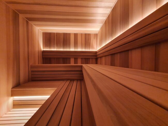 Sauna Interieur En Red Cedar Sur Mesure