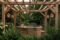 Pergola abritant un bain froid